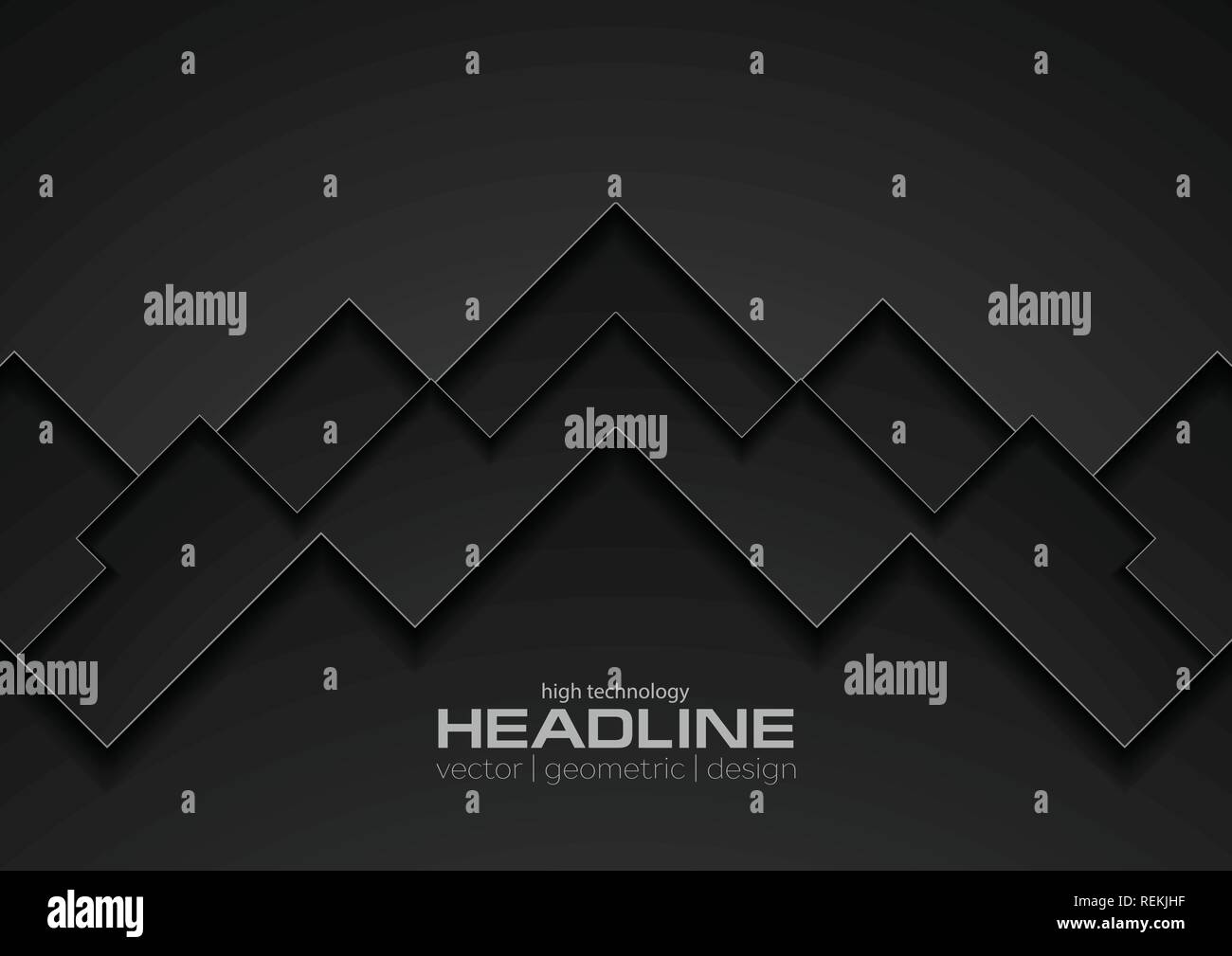 Black technology concept abstract background. Vector corporate design ...