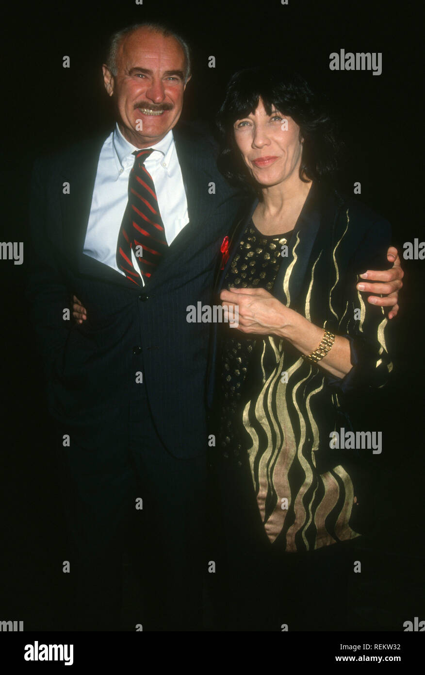 HOLLYWOOD, CA - OCTOBER 11: Actor Dabney Coleman and Actress/comedian Lily Tomlin attend Warner Bros. Pictures' 'The Beverly Hillbillies' Premiere on October 11, 1993 at Mann's Chinese Theatre in Hollywood, California. Photo by Barry King/Alamy Stock Photo Stock Photo