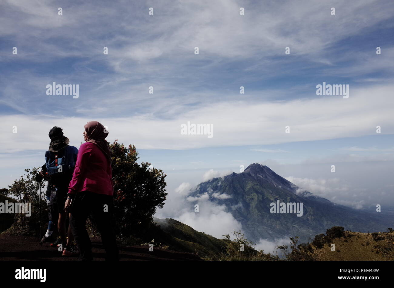 Merapi and merbabu volcanoes hi-res stock photography and images - Alamy