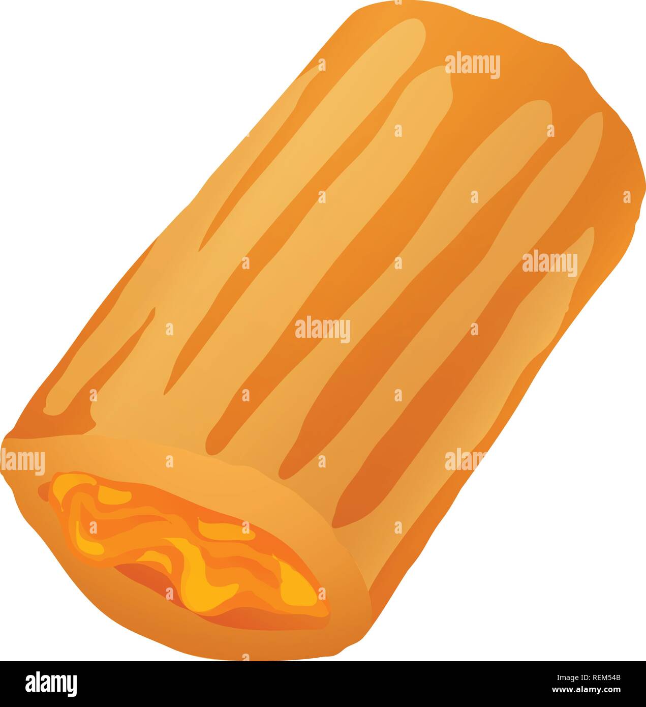 Orange jelly cookie icon. Cartoon of orange jelly cookie vector icon for web design isolated on white background Stock Vector