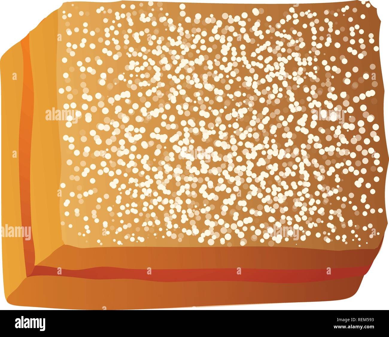 Jelly piece cake icon. Cartoon of jelly piece cake vector icon for web