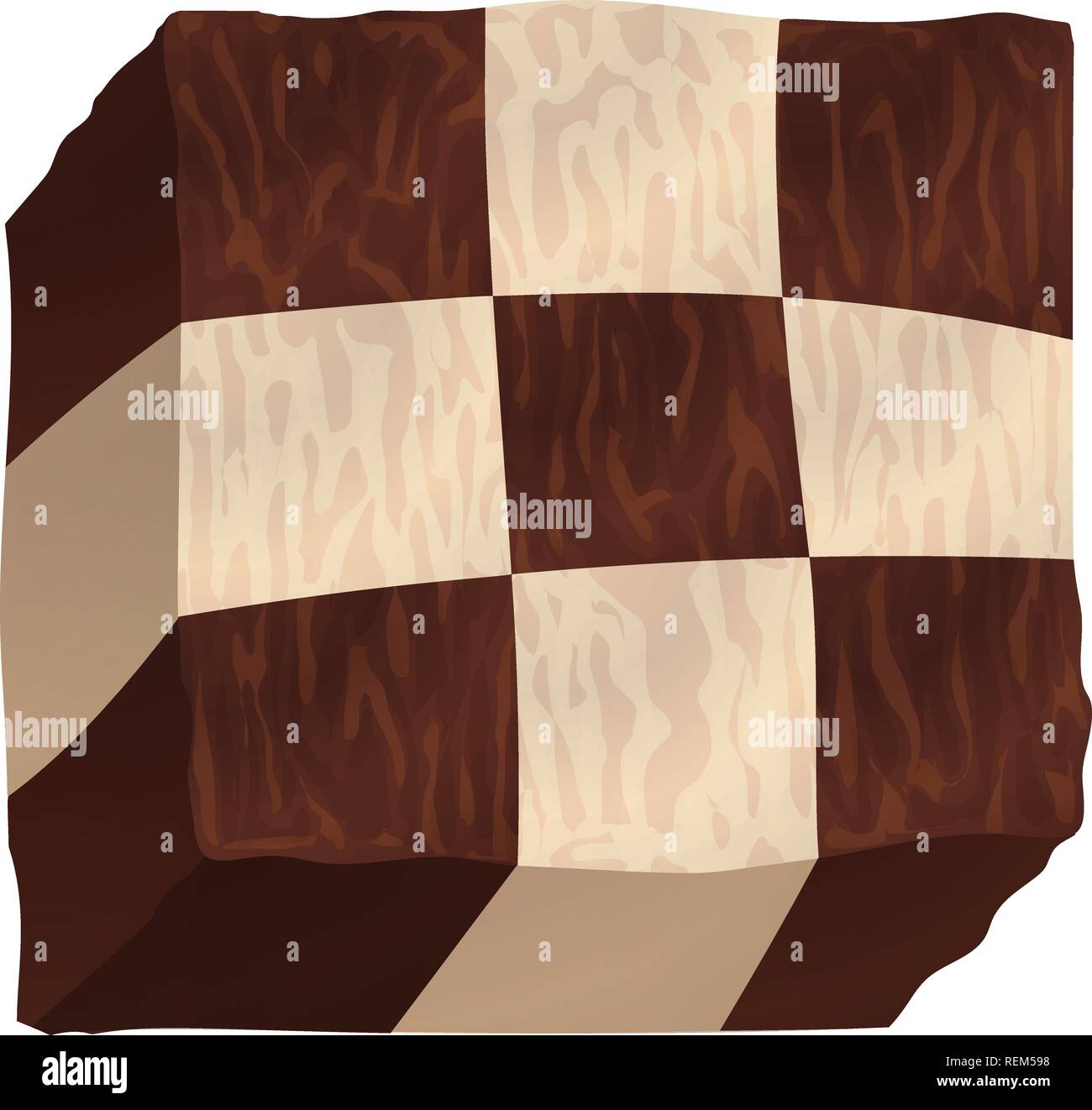 Chess cake icon. Cartoon of chess cake vector icon for web design ...