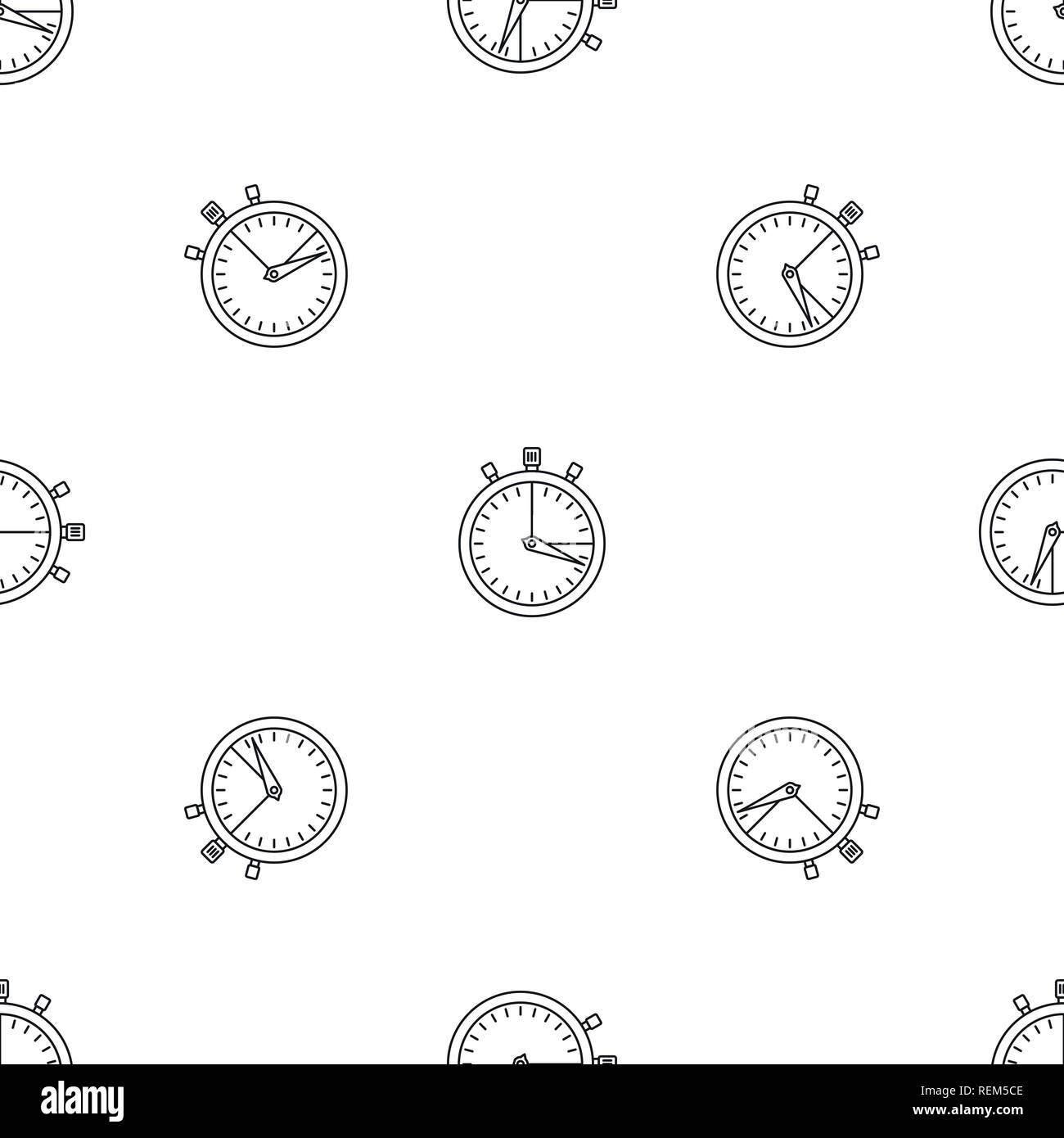 Stopwatch icon. Outline illustration of stopwatch vector icon for web ...