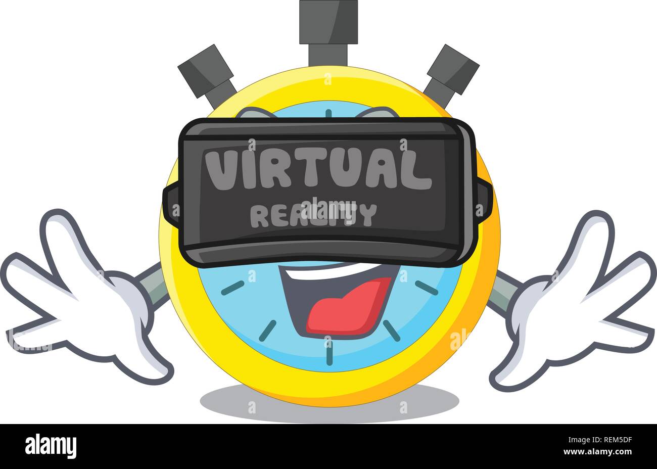 Virtual reality clock character hi-res stock photography and images - Alamy