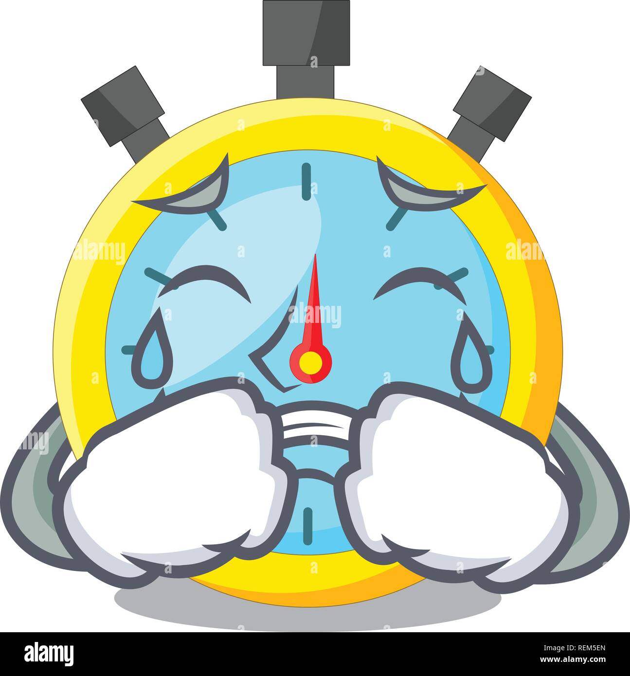 Clock Is Crying Crying clock character cartoon hi-res stock photography and images - Alamy
