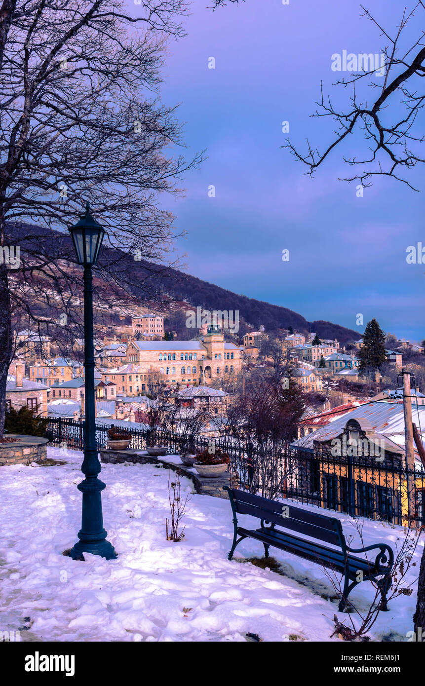 Nymfaio the picturesque traditional village of Greece and a very