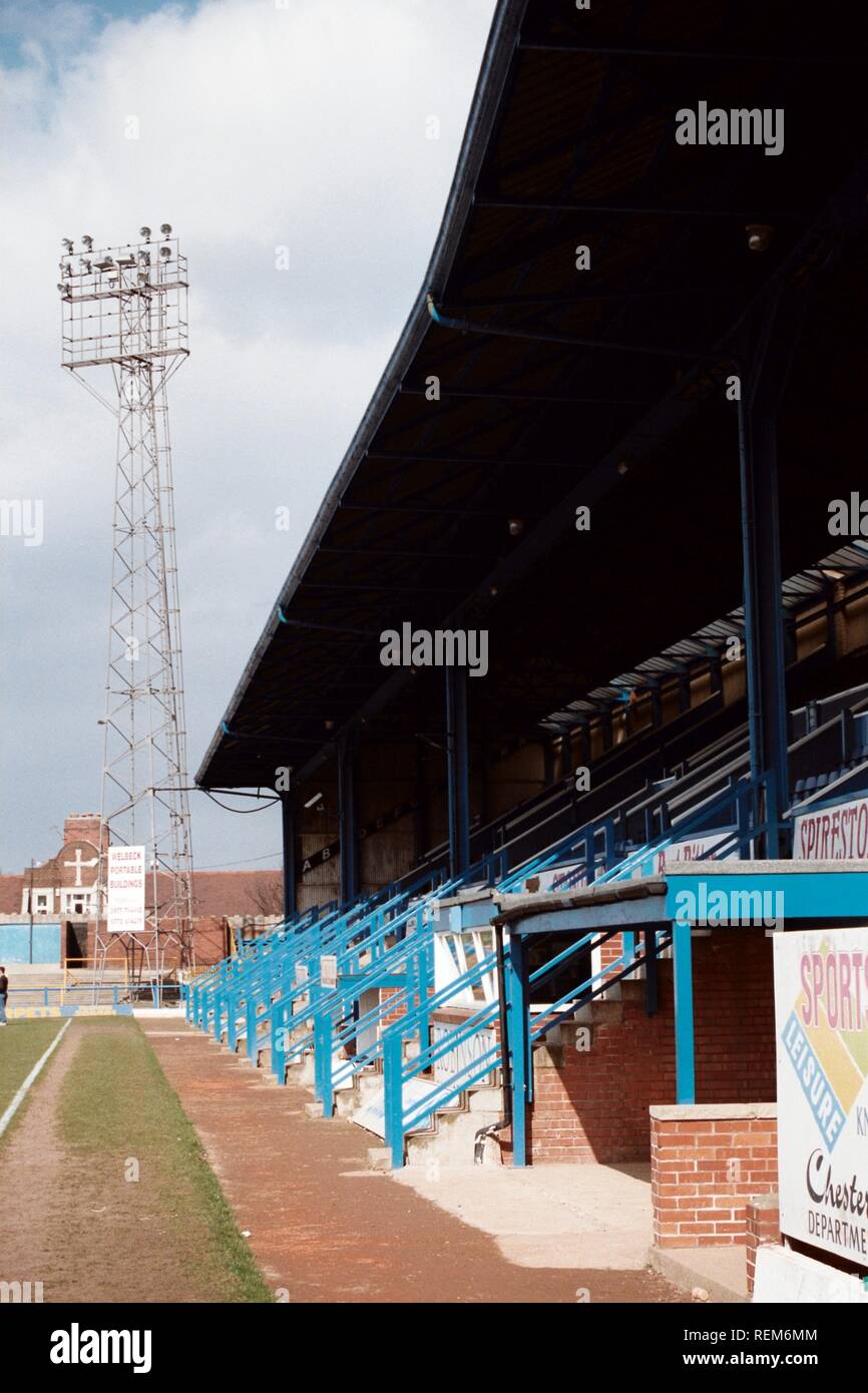 General view of Chesterfield FC Football Ground, Recreation Ground