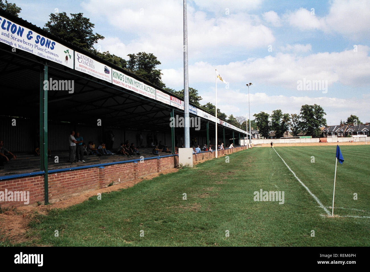 Covered terrace at Kings Lynn FC Football Ground, The Walks, Tennyson