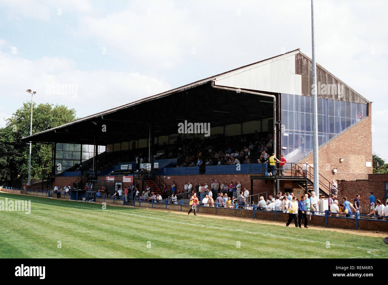 The main stand at Kings Lynn FC Football Ground, The Walks, Tennyson