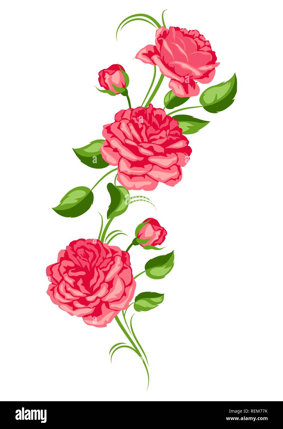 Outdoor wedding red roses Stock Vector Images - Alamy