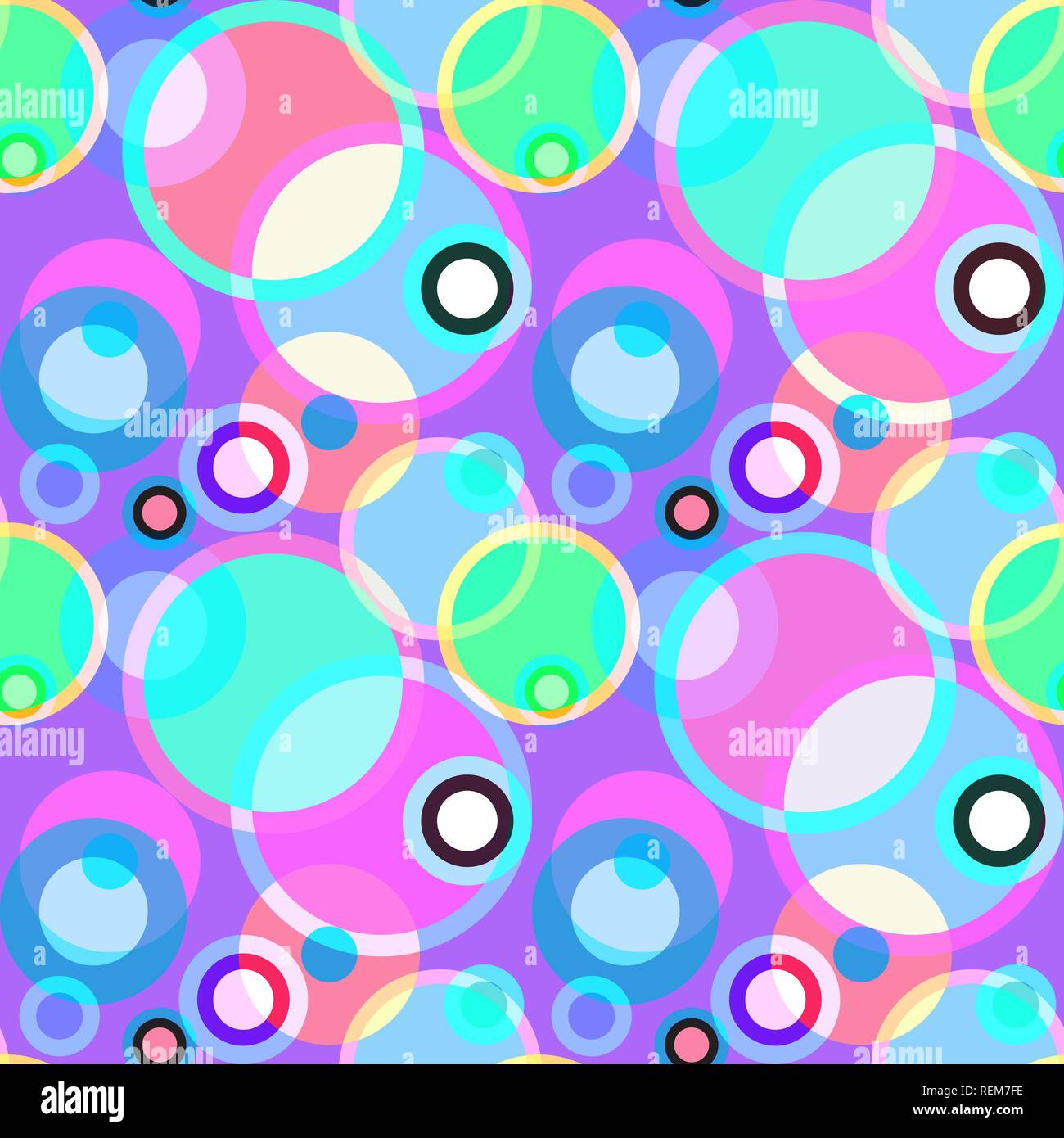 Seamless repeating background of multicolored circles Stock Vector ...