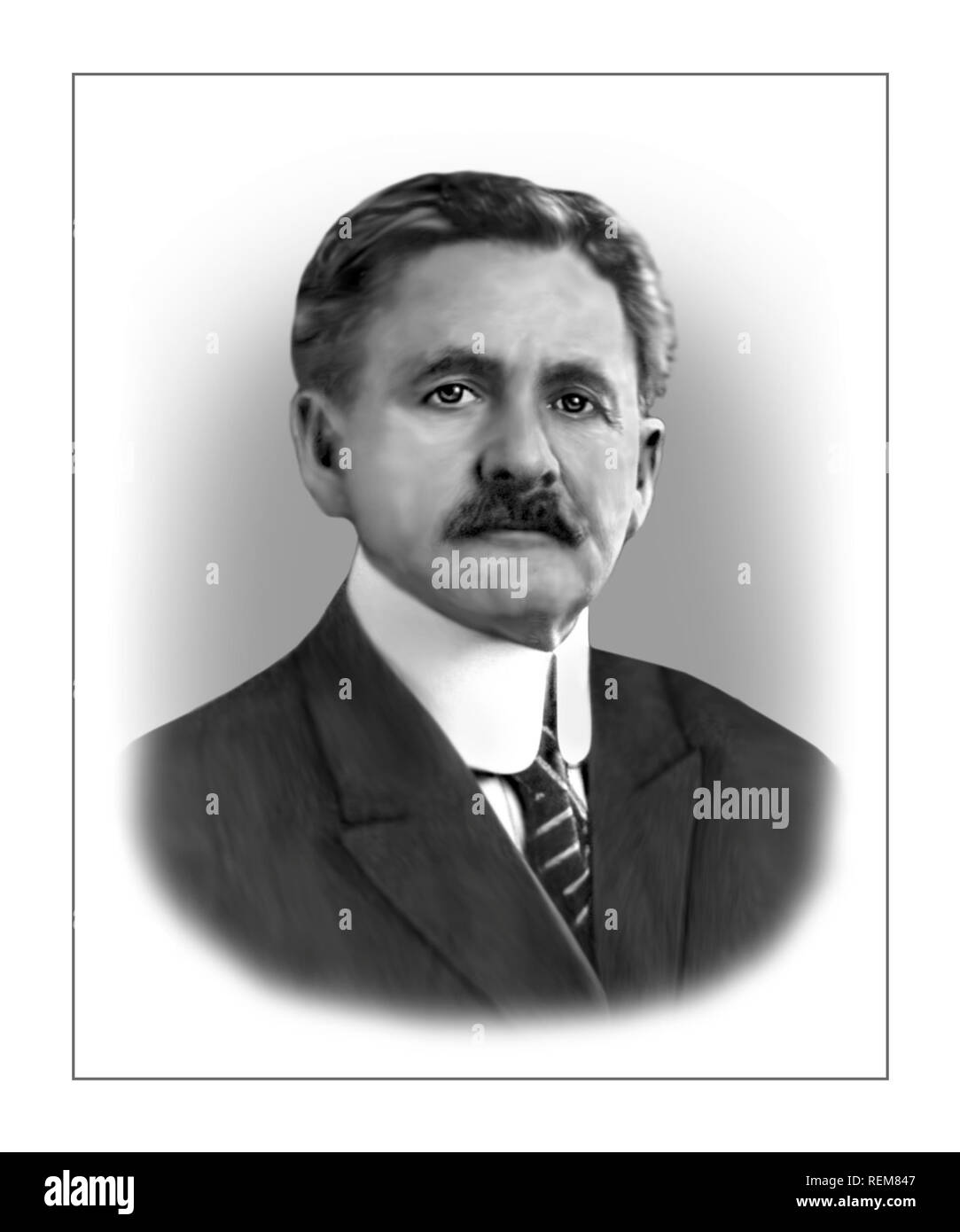 Albert Abraham Michelson 1852-1931 American Physicist Stock Photo