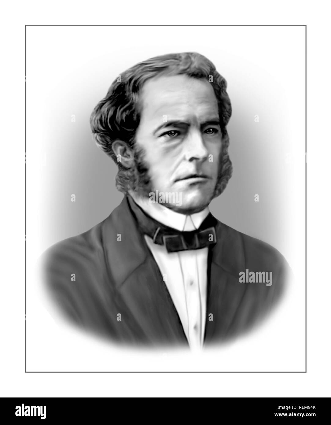 George Stokes 1819-1903 Anglo Irish Physicist Mathematician Stock Photo