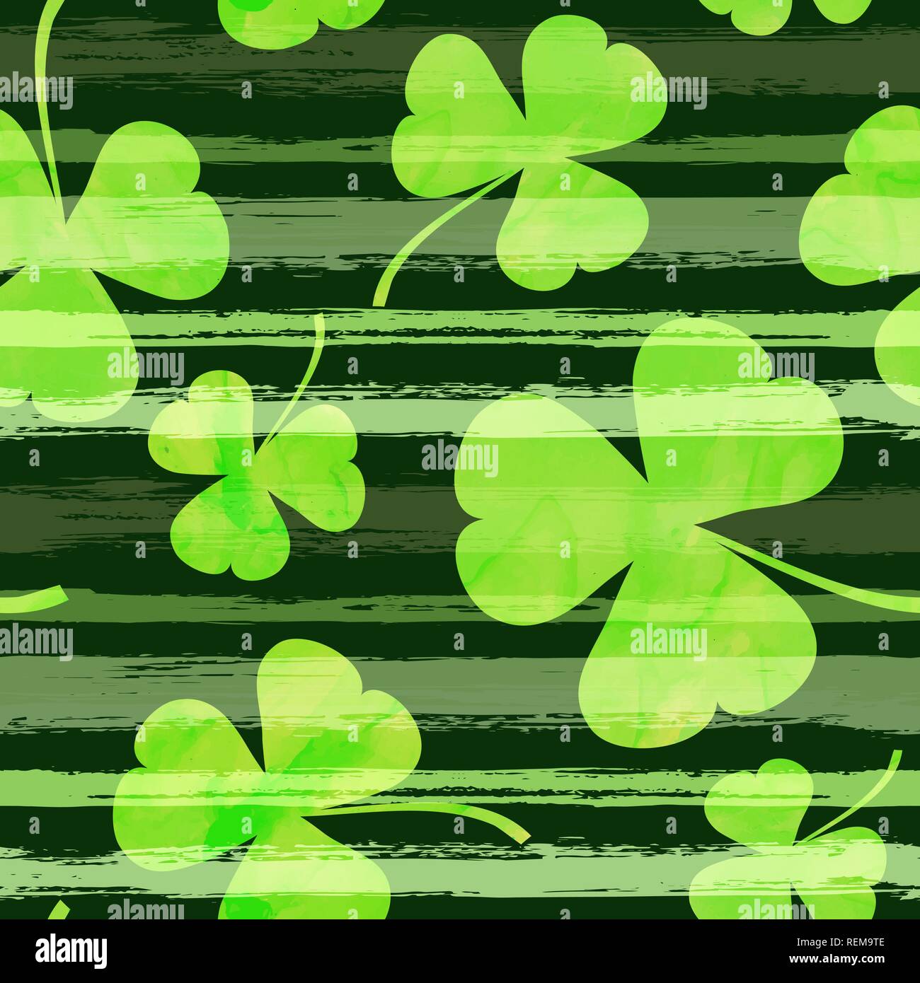St. Patricks day vector seamless background Stock Vector