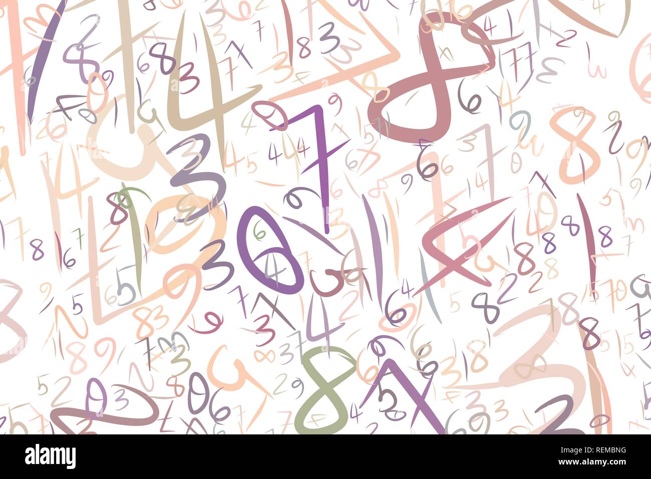 abstract numbers background