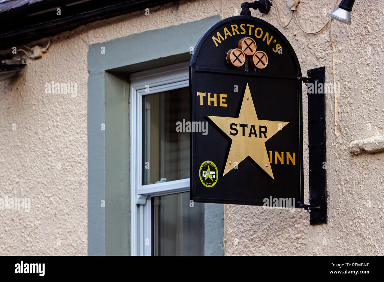 The Star Inn, Tideswell, Derbyshire Stock Photo