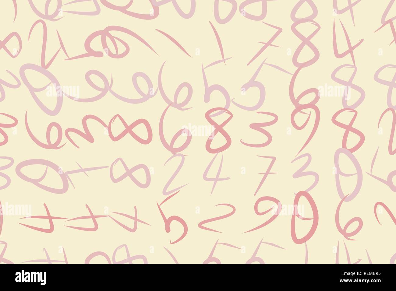 Printing numbers Stock Vector Images Alamy