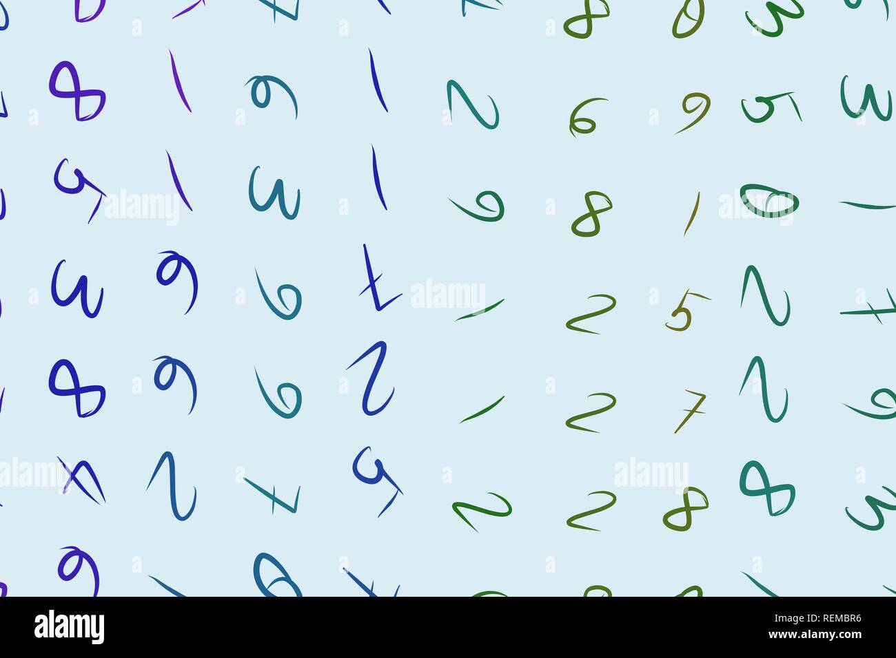 Background abstract numbers, hand drawn for design, graphic resource ...
