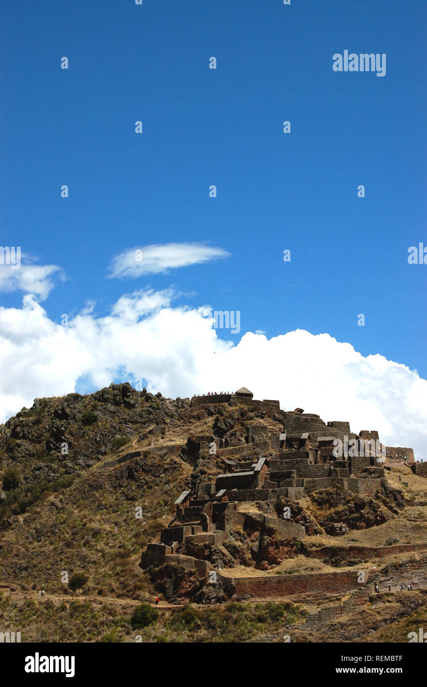 Inca Sacred Valley with ruins Stock Photo