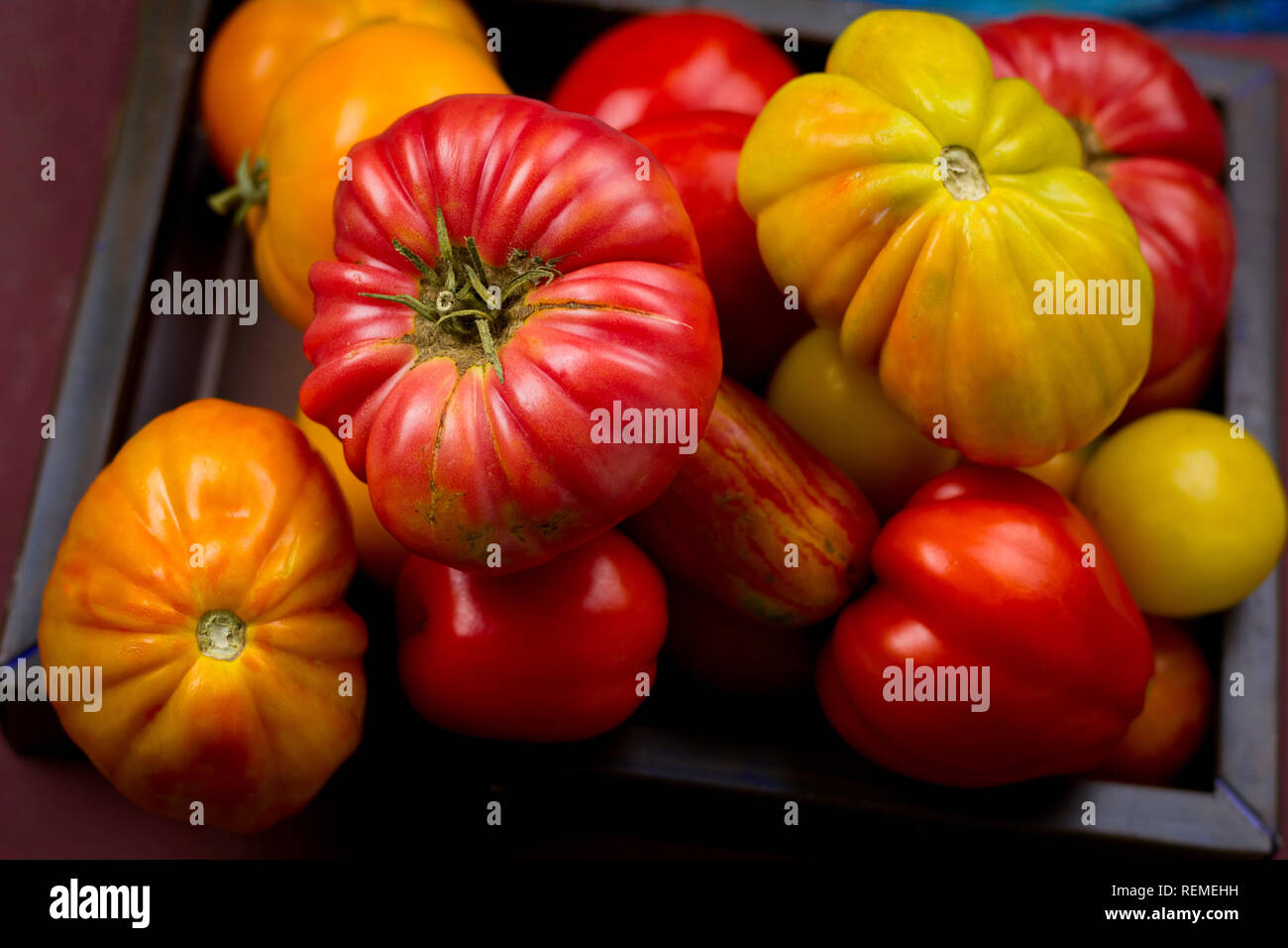Top view organic farm hi-res stock photography and images - Alamy