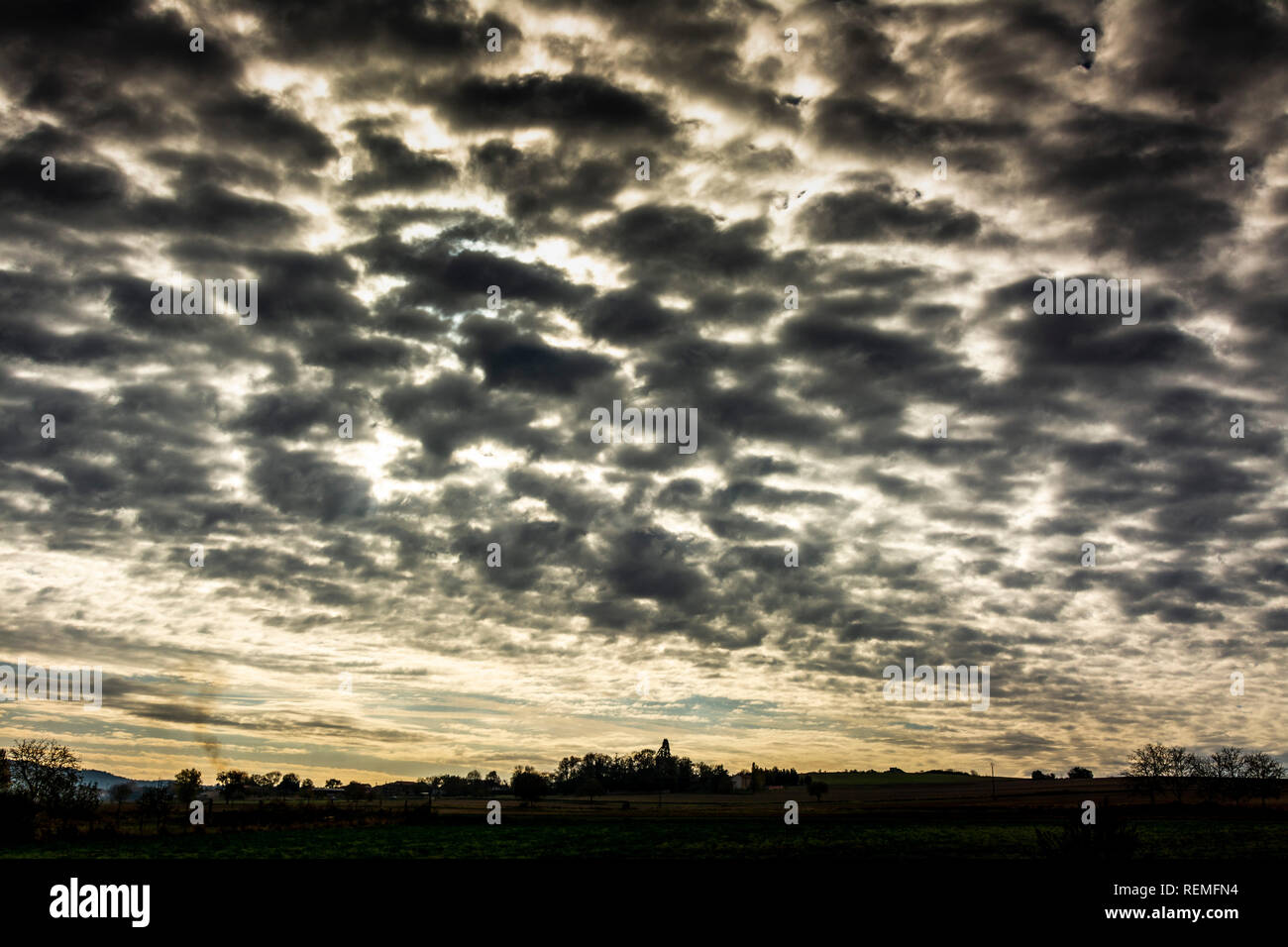 Stormy sky Stock Photo