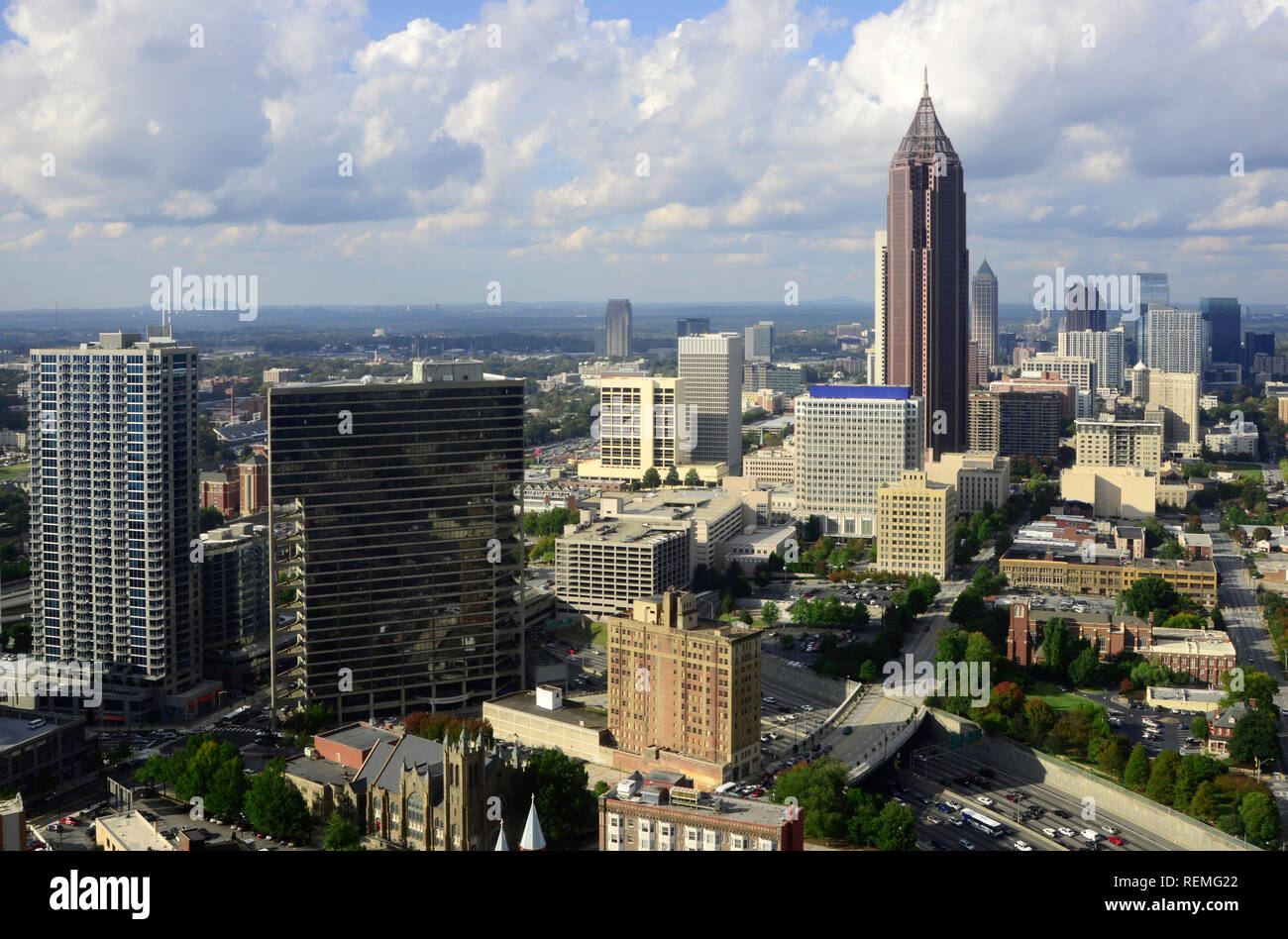 Georgia's beautiful skyline in Atlanta Stock Photo - Alamy