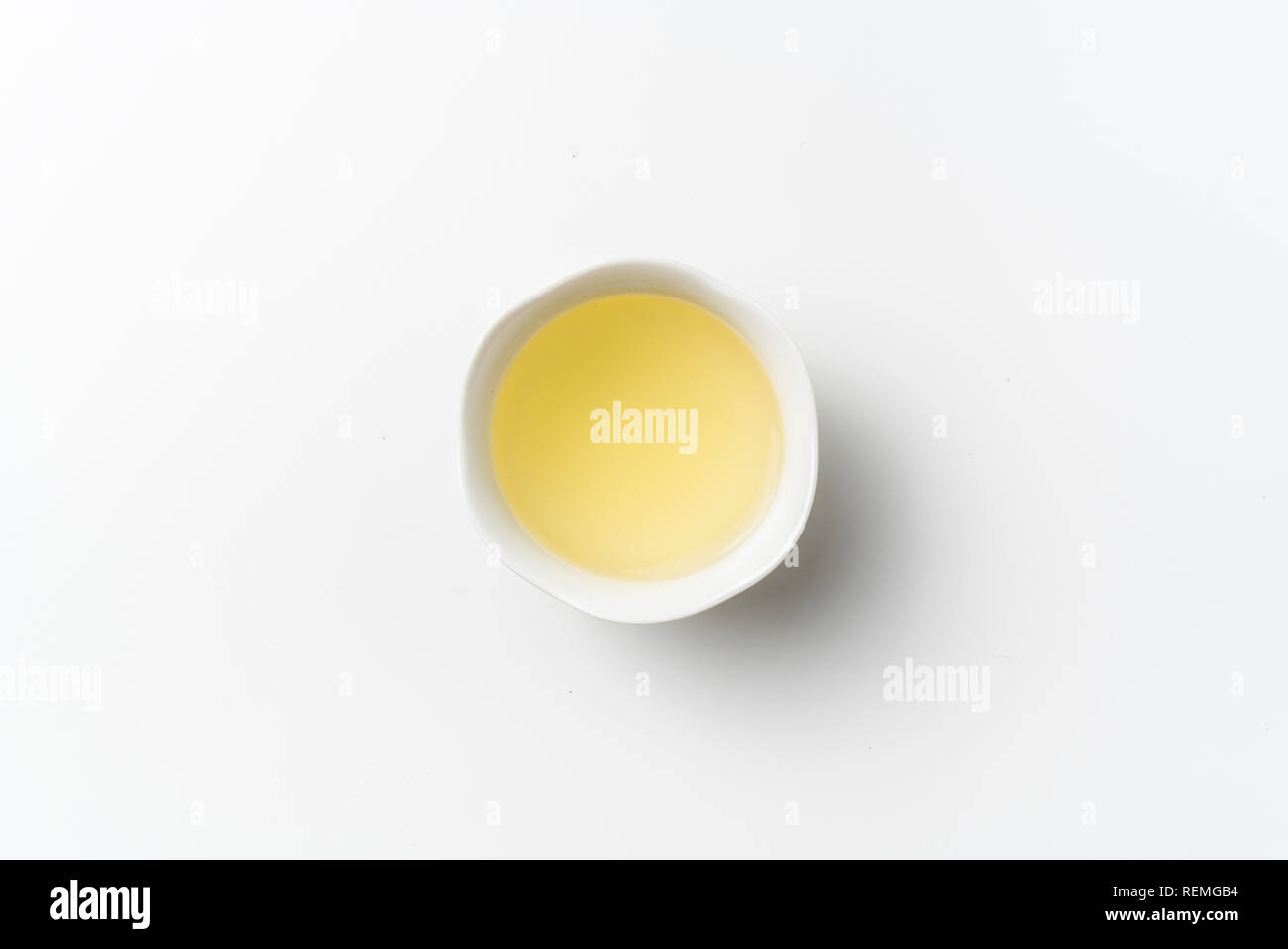 Asia culture and design concept - fresh taiwan oolong tea and cup Stock Photo