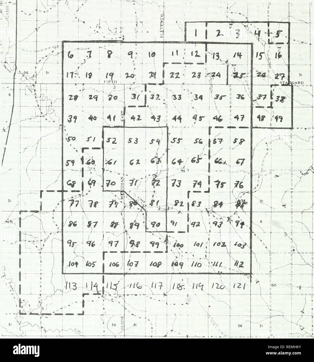 . Circle west wildlife monitoring study annual report. Zoology; Game and game-birds. Appendix D. Density indices for mule deer and pronghorn antelope by section. NOTE: Section numbers in the first column correspond to those on the following map. Columns numbered 1 through 6 indicate, for each section, (1) mule deer 1981-82 winter density; (2) mule deer six-year winter density (1976-1982); (3) pronghorn 1981-82 winter density; (4) pronghorn six-year winter density (1976-1982); (5) pronghorn 1981 summer density; and (6) pronghorn five-year summer density (1977-1981).. -56-. Please note that thes Stock Photo