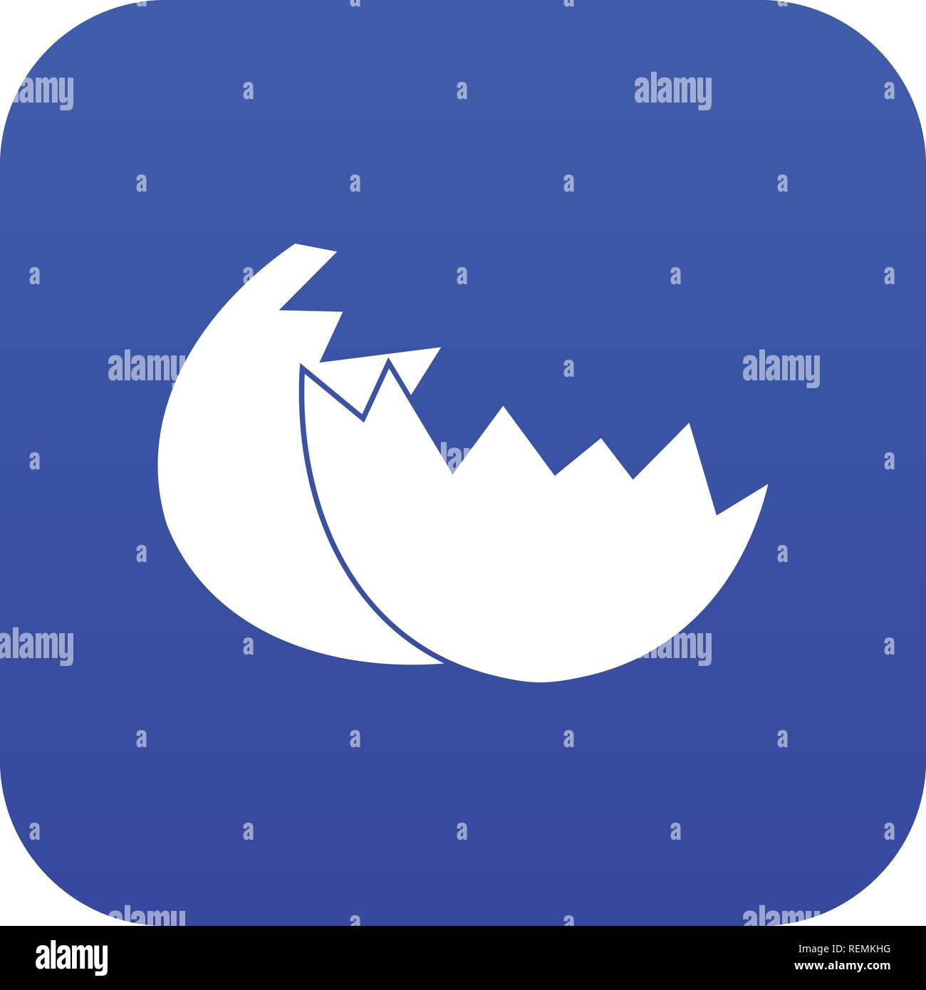 Egg shell icon digital blue Stock Vector Image & Art - Alamy