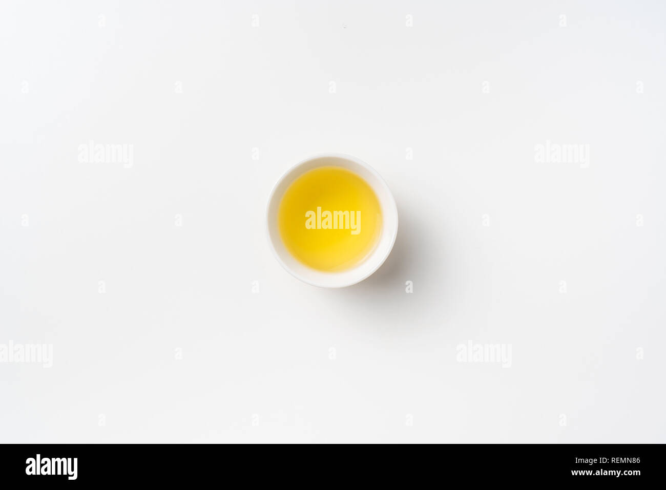 Asia culture and design concept - fresh taiwan oolong tea and cup Stock Photo