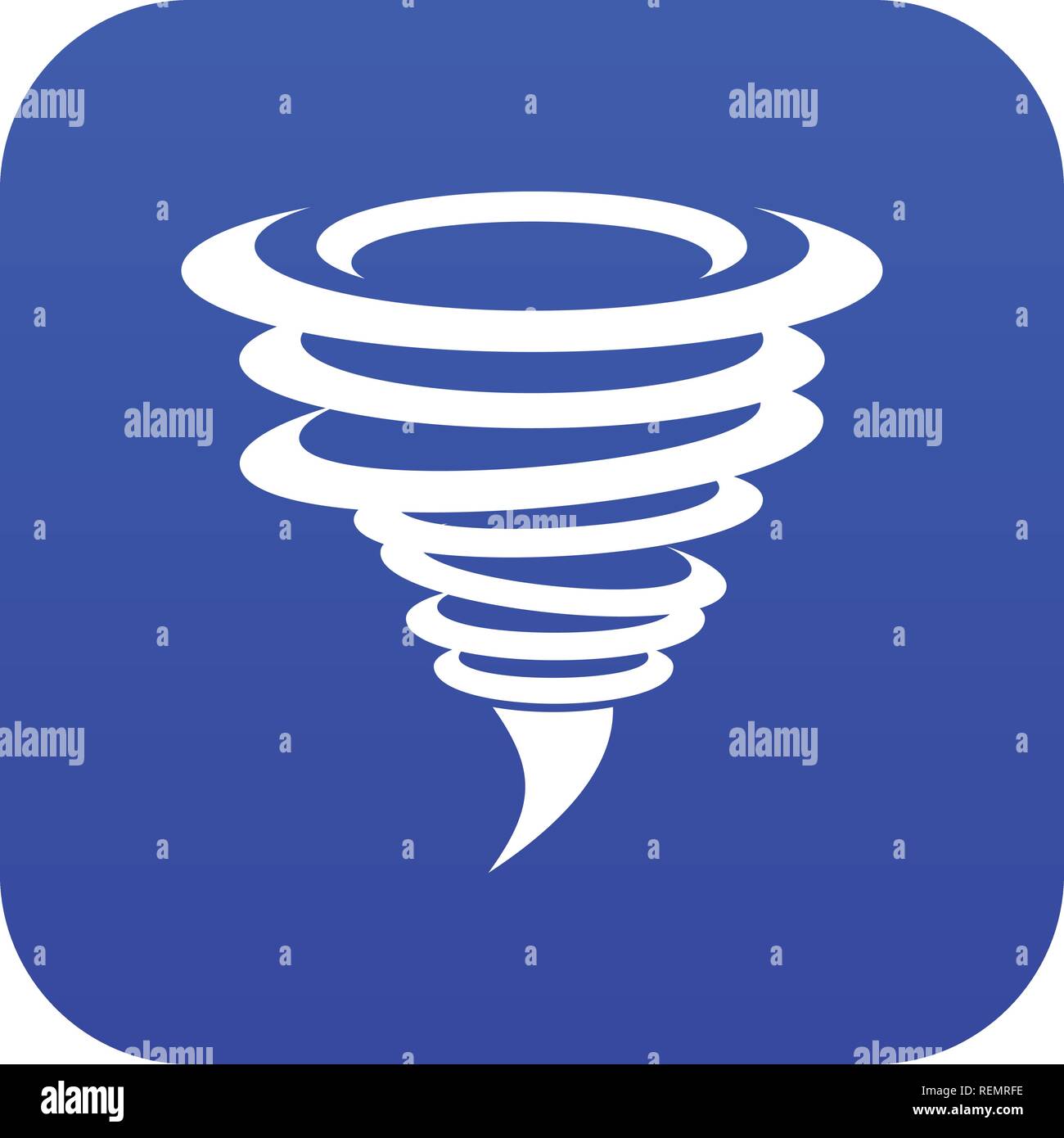 Tornado icon digital blue Stock Vector Image & Art - Alamy