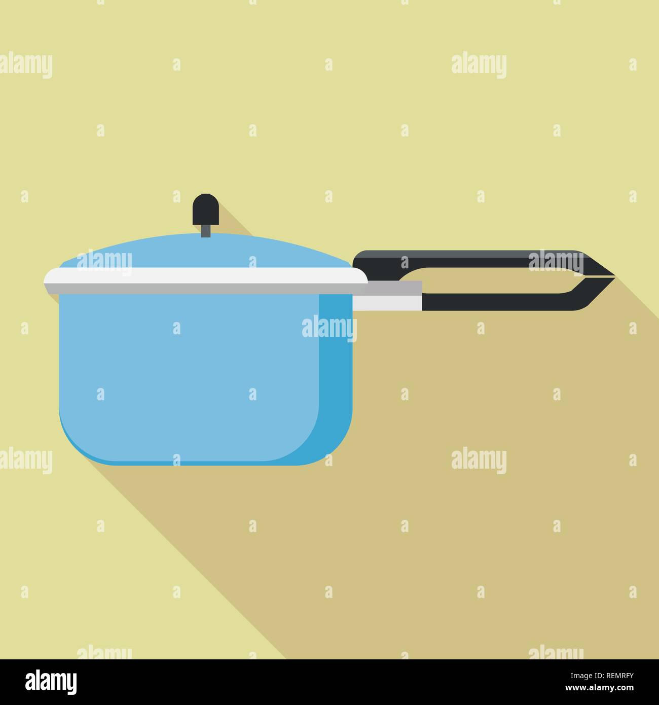 Hand pressure cooker icon, flat style Stock Vector Image & Art - Alamy
