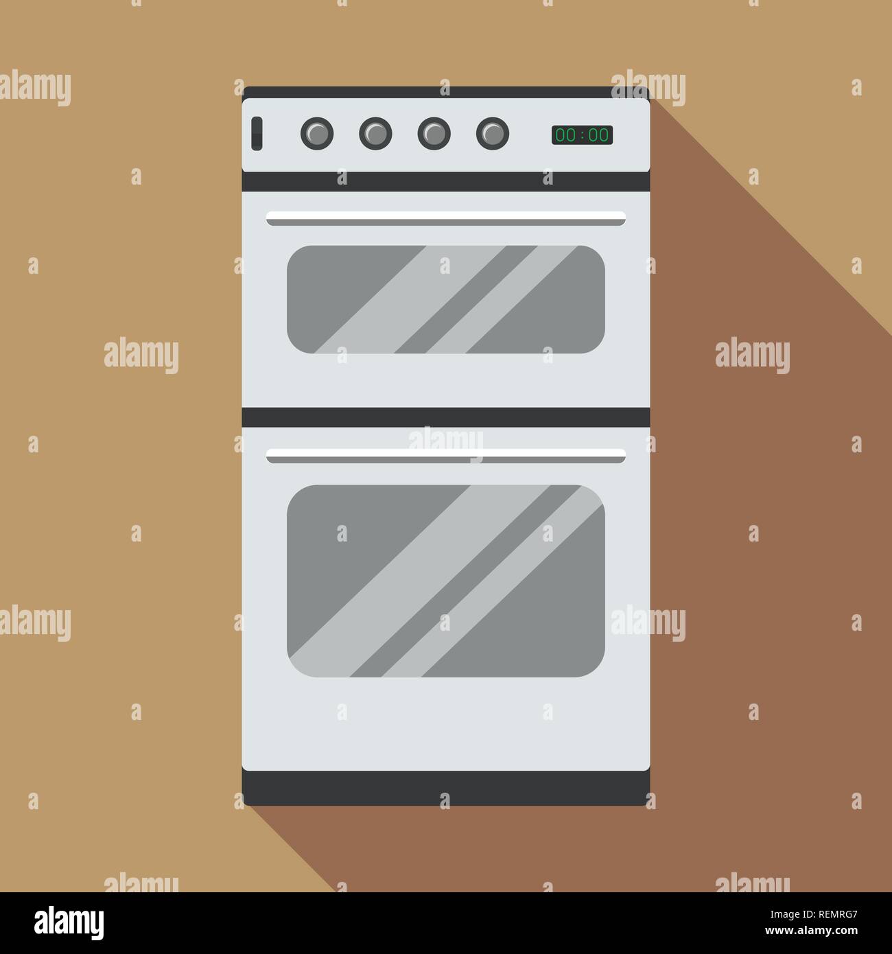 Commercial gas oven icon, flat style Stock Vector Image & Art Alamy
