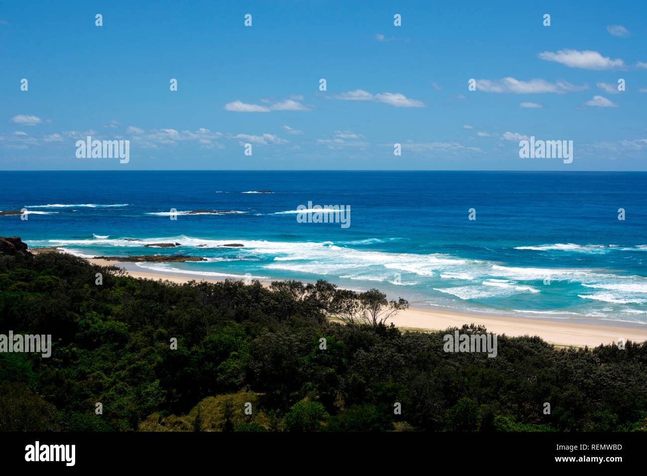 A coastal view, Point Lookout, North Stradbroke Island, Queensland, Australia Stock Photo Alamy