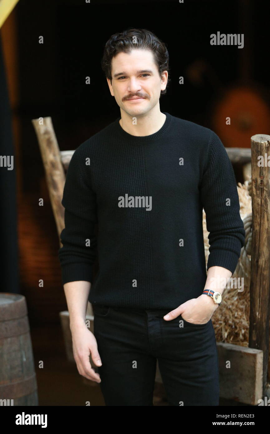 Kit Harrington at a photo call for How to Train Your Dragon The Hidden