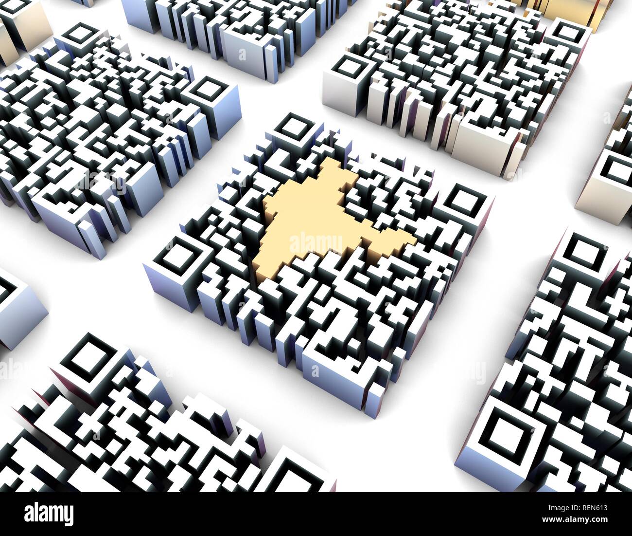 Electronic technology QR code, data transmission and storage
