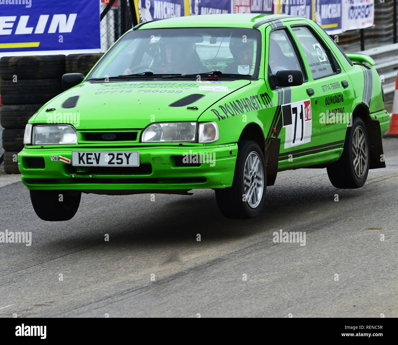 Kevin Jarvis, Robert Pomphrett, Ford Sierra, MGJ Rally Stages, Chelmsford Motor Club, Brands Hatch,  Saturday, 19th January 2019, MSV, Circuit Rally C Stock Photo