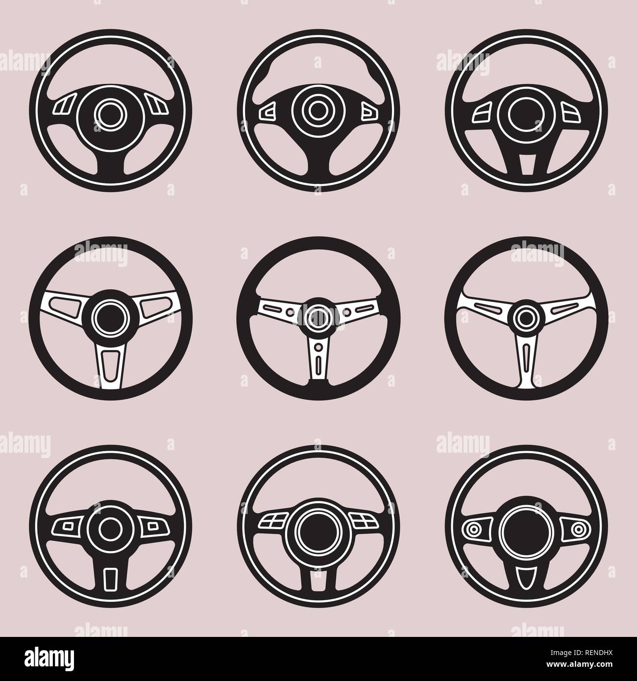 Ship steering wheel and anchor Black icon logo element flat vector  illustration isolated on white background 5183359 Vector Art at Vecteezy