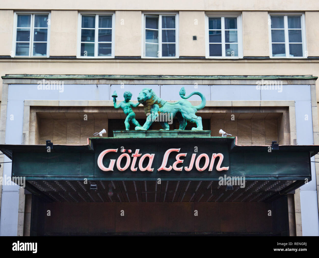 Gota Lejon theatre, Gotgatan, Sodermalm, Stockholm, Sweden, Scandinavia Stock Photo