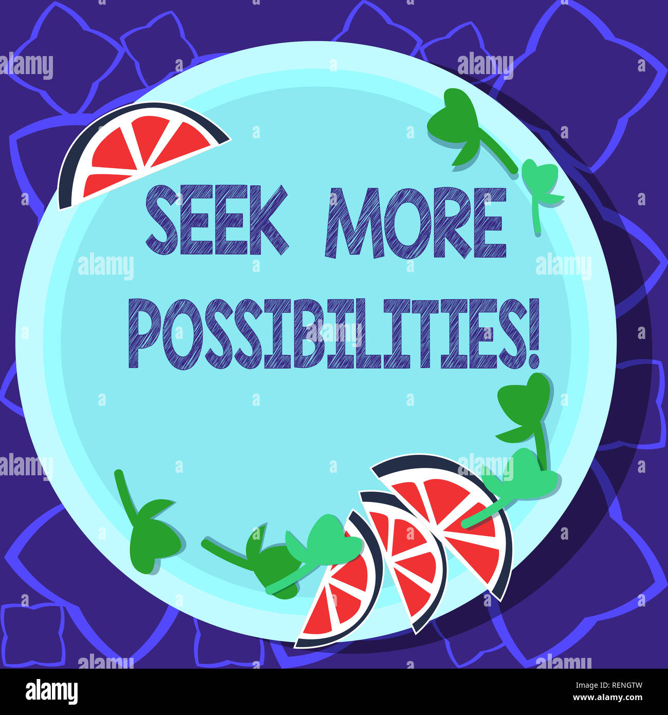 Handwriting text writing Seek More Possibilities. Concept meaning