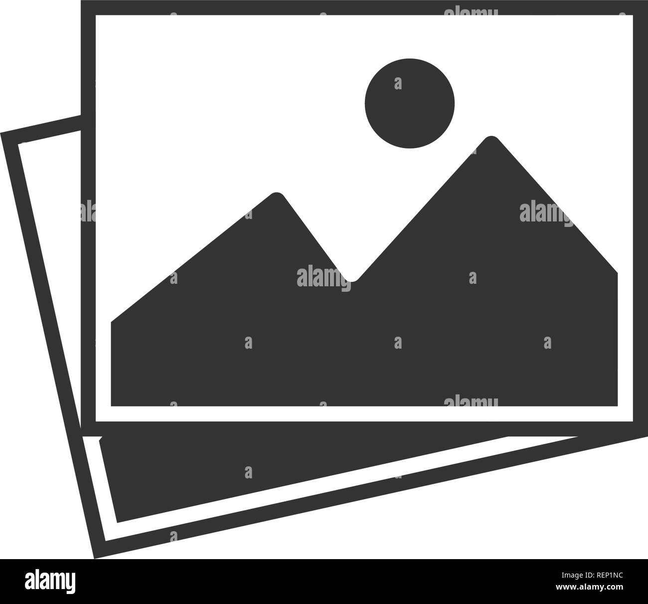 PIcture Icon Graphic Design Template Vector Isolated Stock Vector Image
