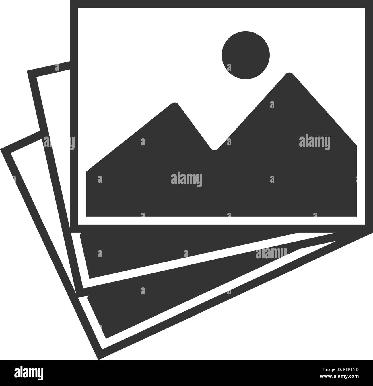 PIcture Icon Graphic Design Template Vector Isolated Stock Vector Image