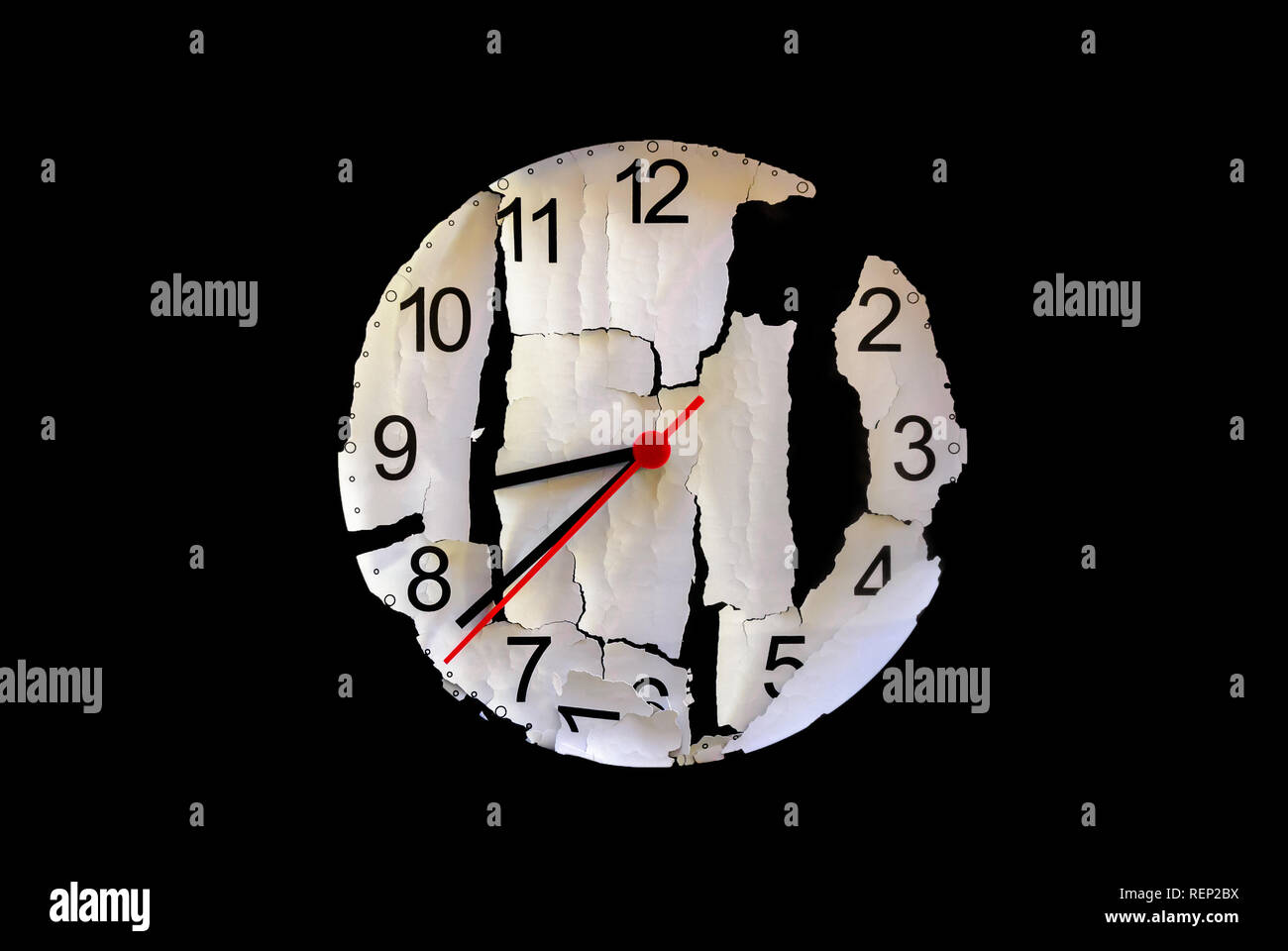 Black face clock hi-res stock photography and images - Alamy