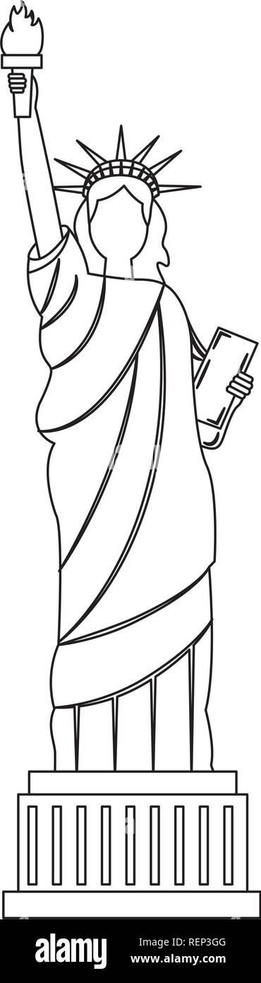 statue of liberty new york city landmark Stock Vector Image & Art - Alamy