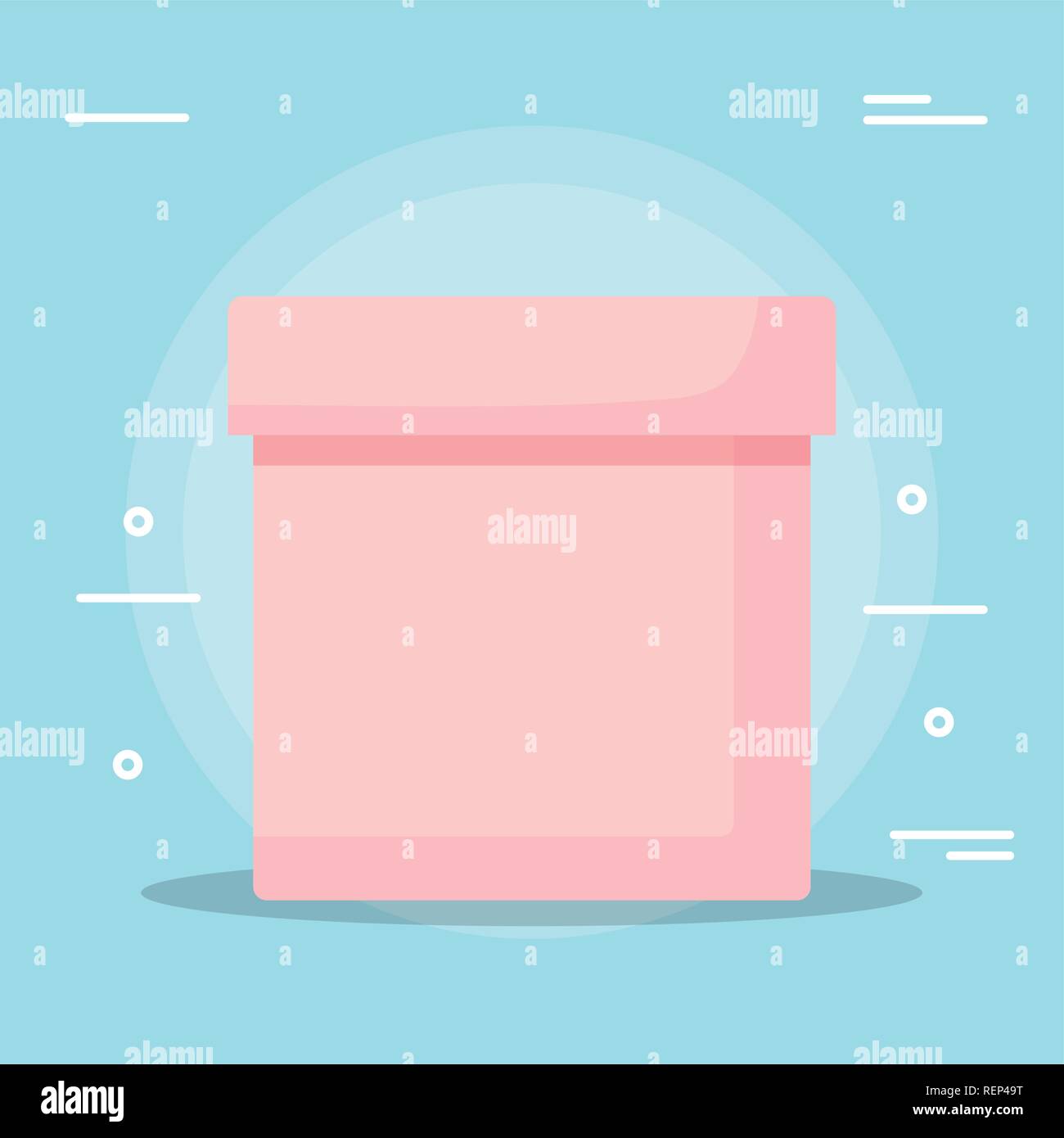 box icon over blue background, vector illustration Stock Vector Image ...