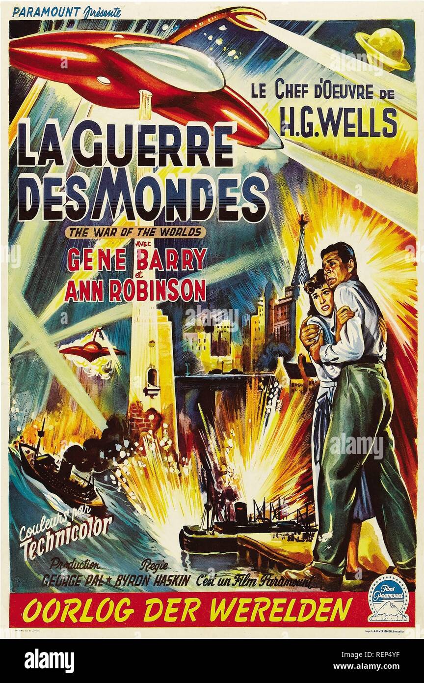 War of the worlds 1953 poster hi-res stock photography and images - Alamy