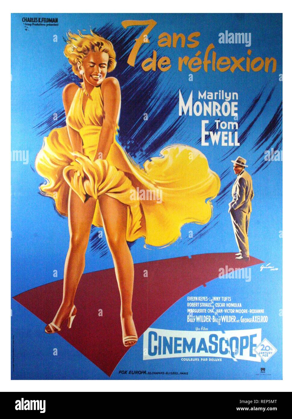 The Seven Year Itch Year : 1955 USA Director : Billy Wilder Marilyn Monroe  Poster (Fr Stock Photo - Alamy