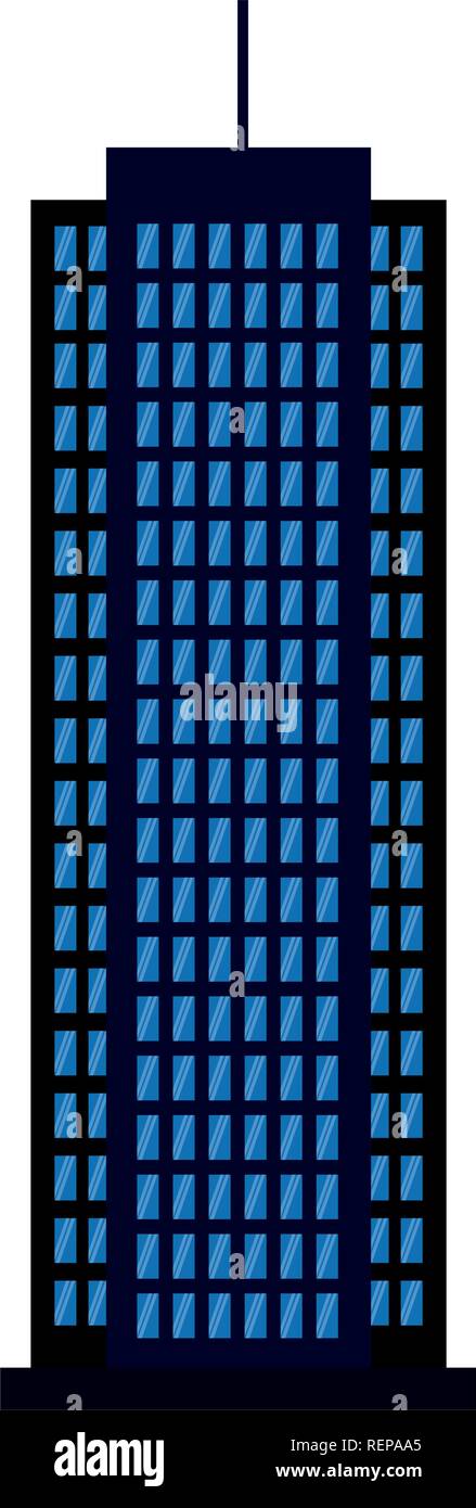 building facade architecture on white background vector illustration ...