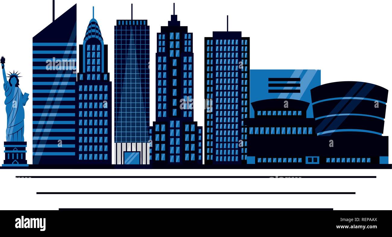 city buildings skyscraper on white background vector illustration Stock ...