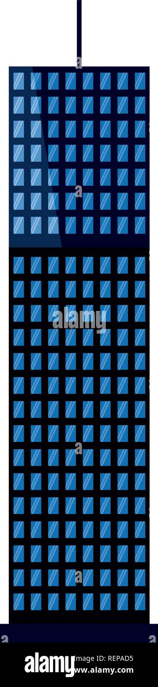 building facade architecture on white background vector illustration ...